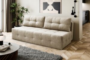 Sofa kanapa VERA rozkładana z funkcją spania beżowa